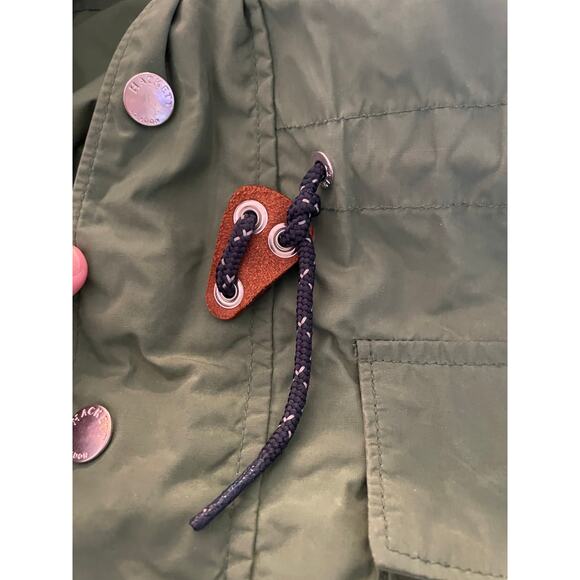 Hackett London Anorak Windbreaker Hooded Rain Jacket Olive Green Size S - Picture 5 of 7